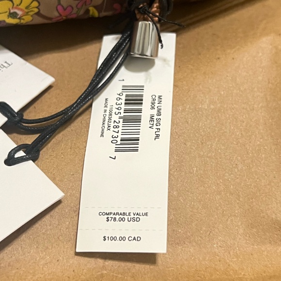 Coach Floral Print Umbrella - Picture 2 of 2